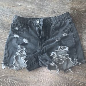 PLT denim shorts